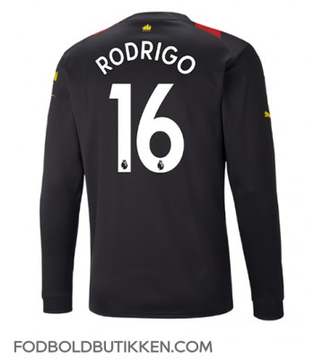 Manchester City Rodri Hernandez #16 Udebanetrøje 2022-23 Langærmet